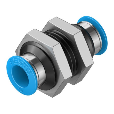 Festo Push-In Bulkhead Connector QSS-10 QSS-10